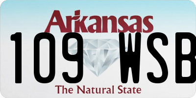 AR license plate 109WSB