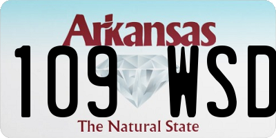 AR license plate 109WSD