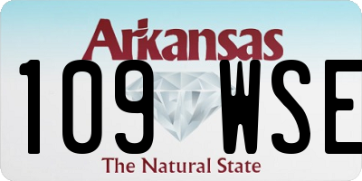 AR license plate 109WSE