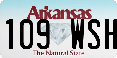 AR license plate 109WSH