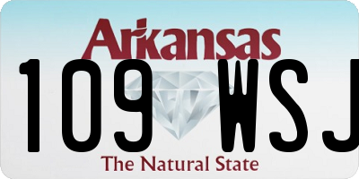 AR license plate 109WSJ