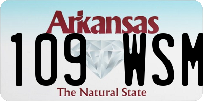 AR license plate 109WSM