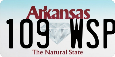 AR license plate 109WSP