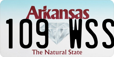 AR license plate 109WSS