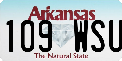 AR license plate 109WSU
