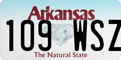 AR license plate 109WSZ