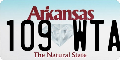 AR license plate 109WTA