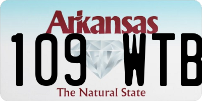AR license plate 109WTB