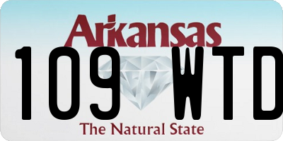AR license plate 109WTD