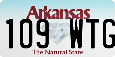 AR license plate 109WTG