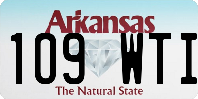 AR license plate 109WTI