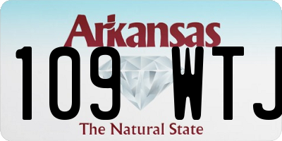 AR license plate 109WTJ