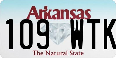 AR license plate 109WTK