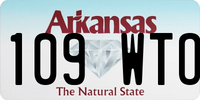 AR license plate 109WTO