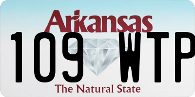 AR license plate 109WTP