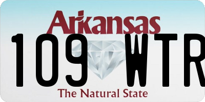 AR license plate 109WTR