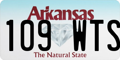 AR license plate 109WTS