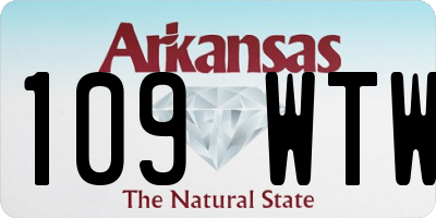 AR license plate 109WTW