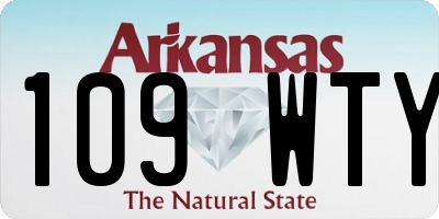 AR license plate 109WTY