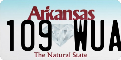 AR license plate 109WUA