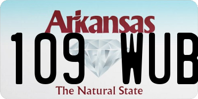 AR license plate 109WUB