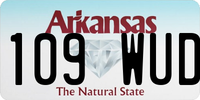 AR license plate 109WUD