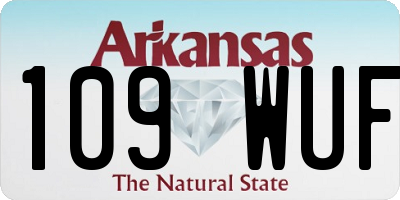 AR license plate 109WUF