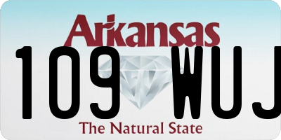 AR license plate 109WUJ