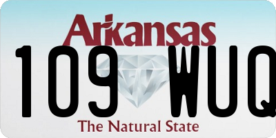 AR license plate 109WUQ