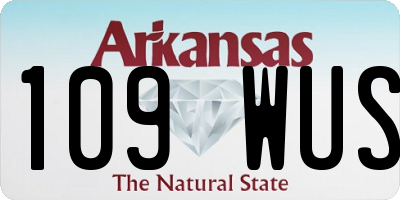 AR license plate 109WUS
