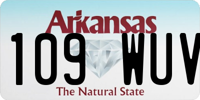 AR license plate 109WUV