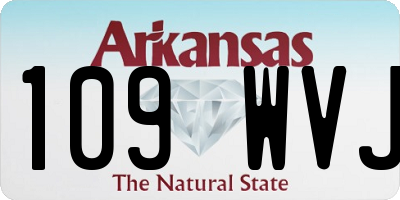 AR license plate 109WVJ
