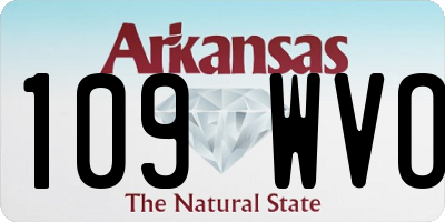 AR license plate 109WVO