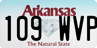 AR license plate 109WVP