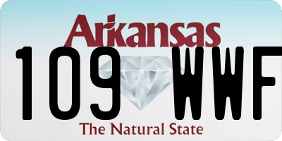 AR license plate 109WWF