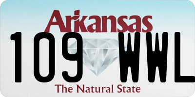 AR license plate 109WWL