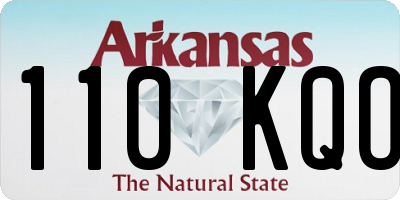 AR license plate 110KQO