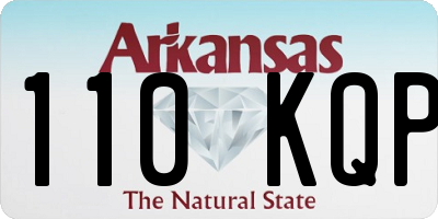 AR license plate 110KQP