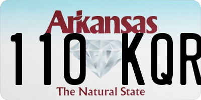 AR license plate 110KQR