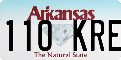 AR license plate 110KRE