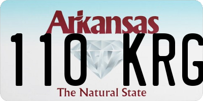 AR license plate 110KRG