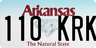 AR license plate 110KRK