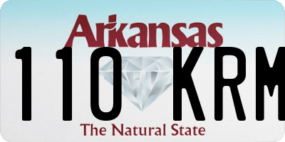 AR license plate 110KRM