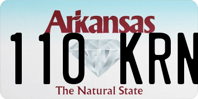 AR license plate 110KRN