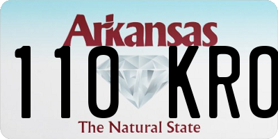 AR license plate 110KRO