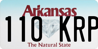 AR license plate 110KRP