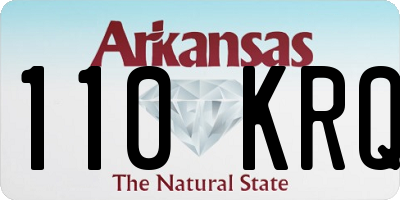AR license plate 110KRQ