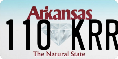 AR license plate 110KRR