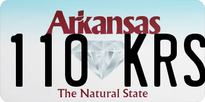 AR license plate 110KRS