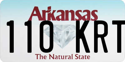 AR license plate 110KRT